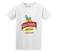 Kingfisher Beer Worn Image Clothing Men's Fashion T-Shirt White M