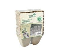Kingfisher Biodegradable Square Peat Pots 8Cm / 3 36Pk One Colour (One Size)