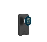 Kingfisher Bird Art Nouveau Iris Flower PopSockets PopWallet for MagSafe