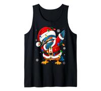Kingfisher Bird Christmas Lights Fun Dab Dance Santa Xmas Tank Top
