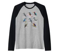 Kingfisher Birdlover Birdwatcher Birding Biologist Bird Raglan Baseball Tee