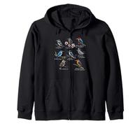 Kingfisher Birdlover Birdwatcher Birding Biologist Bird Zip Hoodie