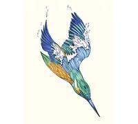 Kingfisher Card Daniel Mackie Designs 7 x 5 inches wrapped in cello with envelope