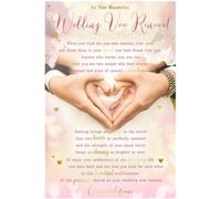 Kingfisher Cards Ltd Wedding Vow Renewal Card, Heart Hands Design, Congratulations Greeting Card
