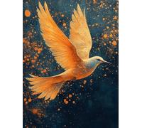 Kingfisher Diamond Art, 5D Diamond Painting Abstract, DIY Full Drill Gem Art Kits Adults Beginner Mosaic Making Kits, Cross Stitch Crystal Paintings Craft for Decor, Gifts for Women 80x110cm - 1F843