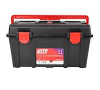 Kingfisher Direct Plastic Tool Box With Internal Organiser & Tool Tray - 445 X 235 X 230mm