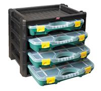 Organizer including 4assorted boxes for Small Parts, Sorting Box-Assortment Box (Large)