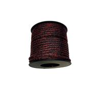 Kingfisher Evolution Race Dyneema SK78 Core Rope 2mm x Approx. 25m - Mini Spool with Polyester Cover - High Strength 200kg Breaking Strain (Red/Black)