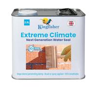 Kingfisher Extreme Climate Masonry Water Seal (2.5L) | 1-Coat Application | High Performance, 100% Breathable Water Repellent for Vertical Brick, Sandstone, Limestone & Granite Surfaces 4-6 m2 / litre