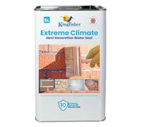Kingfisher Extreme Climate Stone, Concrete & Patio Sealer (5 Litre) | High Performance, One Coat Masonry Water Seal for Brick, Sandstone, Limestone, Granite and More