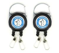 Kingfisher Fly Fishing Double Zinger Retractor, 2 Pack