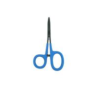 Kingfisher Fly Fishing Soft Grip Scissor Clamp (Blue - Straight, 6 inch)