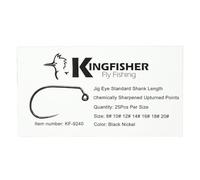 Kingfisher Fly Fishing Wid Gap Jig Fly Fly Tying Hook Barbless