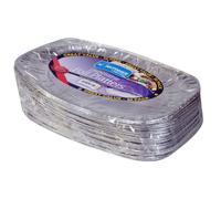 Kingfisher Foil Disposable Platters, Silver, 14-Inch, Pack of 20