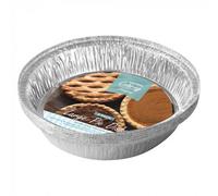 Kingfisher Foil Pie Dishes, Silver, Large, Pack Of 5