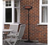 Kingfisher Garden Outdoor 2Kw Quartz Electric Patio Heater Free Standing BBQ New
