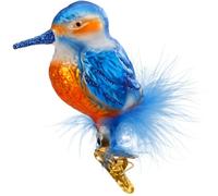 Kingfisher, Glass Bird 7Cm Inge-Glas® Christmas Decoration
