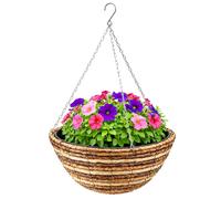 Kingfisher HB12RR 12-Inch/30 cm Rope Hanging Basket - Beige