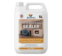 Kingfisher Interior Brick & Dust Sealer- Matt Finish (5 Litre) | Dust Control and Surface Protection for Internal Brick Work, Porous Stone, Mortar Joints & Concrete