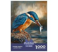 Kingfisher Jigsaw 1000 Piece Challenge Toy for Adults,Natural Water - Scene Impossible Jigsaw Puzzles 1000 Pieces Educational Games for Adults Or Families 38x26cm/1000pcs