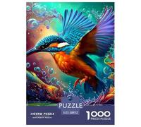 Kingfisher Jigsaw Puzzle Adult And Children 1000 Jigsaws Beautifully Illustrated Fun Activity for Home Birthday Jumbo Age 12+ for Adults 52x38cm/1000pcs