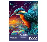 Kingfisher Jigsaw Puzzle Adult And Children 1000 Jigsaws Beautifully Illustrated Rainy Days Fun Activities Birthday Jumbo for Boys And Girls 38x26cm/1000pcs