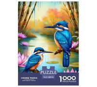 Kingfisher Jigsaw Puzzle Flying Animals Adult And Children 1000 Jigsaws Beautifully Illustrated Fun Activity for Home Birthday Jumbo Age 12+ for Adults 52x38cm/1000pcs
