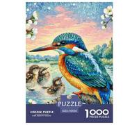 Kingfisher Jigsaw Puzzle for Adults 1000 Pieces with Letters on Back Educational Game Animal Challenging Games Creativity & Gift Giving 70x50cm/1000pcs