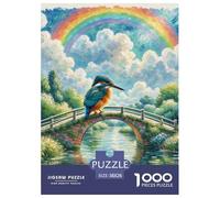.Kingfisher Jigsaw Puzzles for Adults 1000 Pieces with Letters on Back Educational Games Animal Challenging Games Creativity & Gift Giving 38x26cm/1000pcs