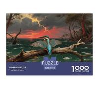 Kingfisher Jigsaw Puzzles Puzzle for Adults Kids. 1000 Piece Whimsical Challenge Toy Educational Game Home Decoration for Educational Games Gifts 70x50cm/1000pcs