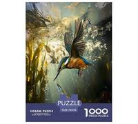 Kingfisher Jigsaw Puzzles Puzzle for Adults Kids. 1000 Pieces Whimsical Challenge Toy Educational Games Home Decoration for Educational Games Gifts 70x50cm/1000pcs