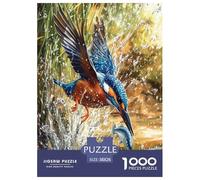 Kingfisher Jigsaw Puzzles Puzzles for Adults Kids. 1000 Piece Great Gifts Challenge Toy Educational Game Home Decoration for Educational Games Gifts 38x26cm/1000pcs