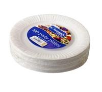 Kingfisher KCP1007 White Disposable Paper Plates 7" Pack Of 1000