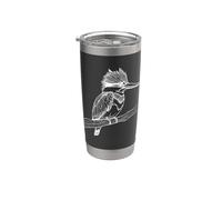 Kingfisher Line Art Birdwatcher Stainless Steel Insulated Tumbler