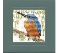 Kingfisher Miniature Card Kit - Cross Stitch Kit