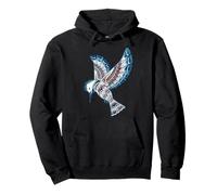 Kingfisher Northwest Coast Native American Style Nature Art Pullover Hoodie