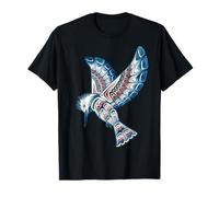 Kingfisher Northwest Coast Native American Style Nature Art T-Shirt