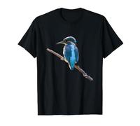 Kingfisher on a Branch Value Graphic T-Shirt, Men, Black, M