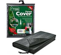 Kingfisher Parasol Cover 153cm - Heavy Duty Waterproof Patio Parasol Cover with Secure Tie Cord - Ideal for Garden, Decking, Balcony & Outdoor Seating Areas