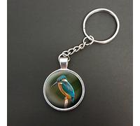 Kingfisher Pendant On A Split Ring Keyring Ideal Birthday Gift N110