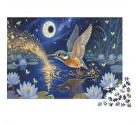 Kingfisher Puzzles 1000 Pieces Challenge Toys for Adults Under The Moon Impossible Jigsaw Puzzles Educational Games Home Decoration 1000pcs (75x50cm)