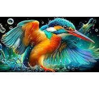kingfisher Recycled Paper Jigsaw Puzzles 1000Pc Educational Games Fun and Challenging Family Game Great Gift Idea for Adults Kids 70x50cm/1000pcs