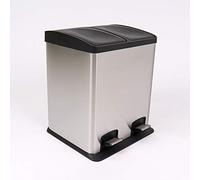 Kingfisher Slim Bin, Silver, 24 Litre, Double