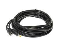 Kingfisher Technology - Long 5m Extension Lead 2A Female to Male DC Plug Power Charger Cable Black (22AWG) Compatible with GlobalSat BT-338 Bluetooth Receiver GPS