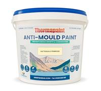Kingfisher Thermapaint Anti Mould Paint with Active Fungicide 2.5L | Mould & Moisture Resistant Emulsion Wall Paint for Kitchens, Bathrooms & More | Waterproof & Washable | Patterdale Primrose
