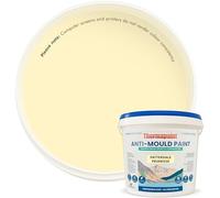 Kingfisher Thermapaint Anti Mould Paint with Active Fungicide 5L | Mould & Moisture Resistant Emulsion Wall Paint for Kitchens, Bathrooms & More | Waterproof & Washable | Patterdale Primrose