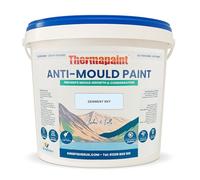 Kingfisher Thermapaint Anti Mould Paint with Active Fungicide 5L | Mould & Moisture Resistant Emulsion Wall Paint for Kitchens, Bathrooms & More | Waterproof & Washable | Derwent Sky