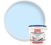 Kingfisher Weatherflex Masonry Paint 10L | Waterproof & Non-Toxic Outdoor Paint for Brick, Stone, Concrete and More | Ultra-Flexible, Crack Resistant & Breathable for Extreme Weather | Lakeland Blue