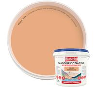 Kingfisher Weatherflex Masonry Paint 10L | Waterproof & Non-Toxic Outdoor Paint for Brick, Stone, Concrete and More | Ultra-Flexible, Crack Resistant & Breathable for Extreme Weather | Hazel Dormouse