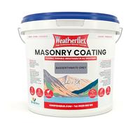 Kingfisher Weatherflex Masonry Paint 10L | Waterproof & Non-Toxic Outdoor Paint for Brick, Stone, Concrete | Ultra-Flexible, Crack Resistant & Breathable for Extreme Weather | Bassenthwaite Grey